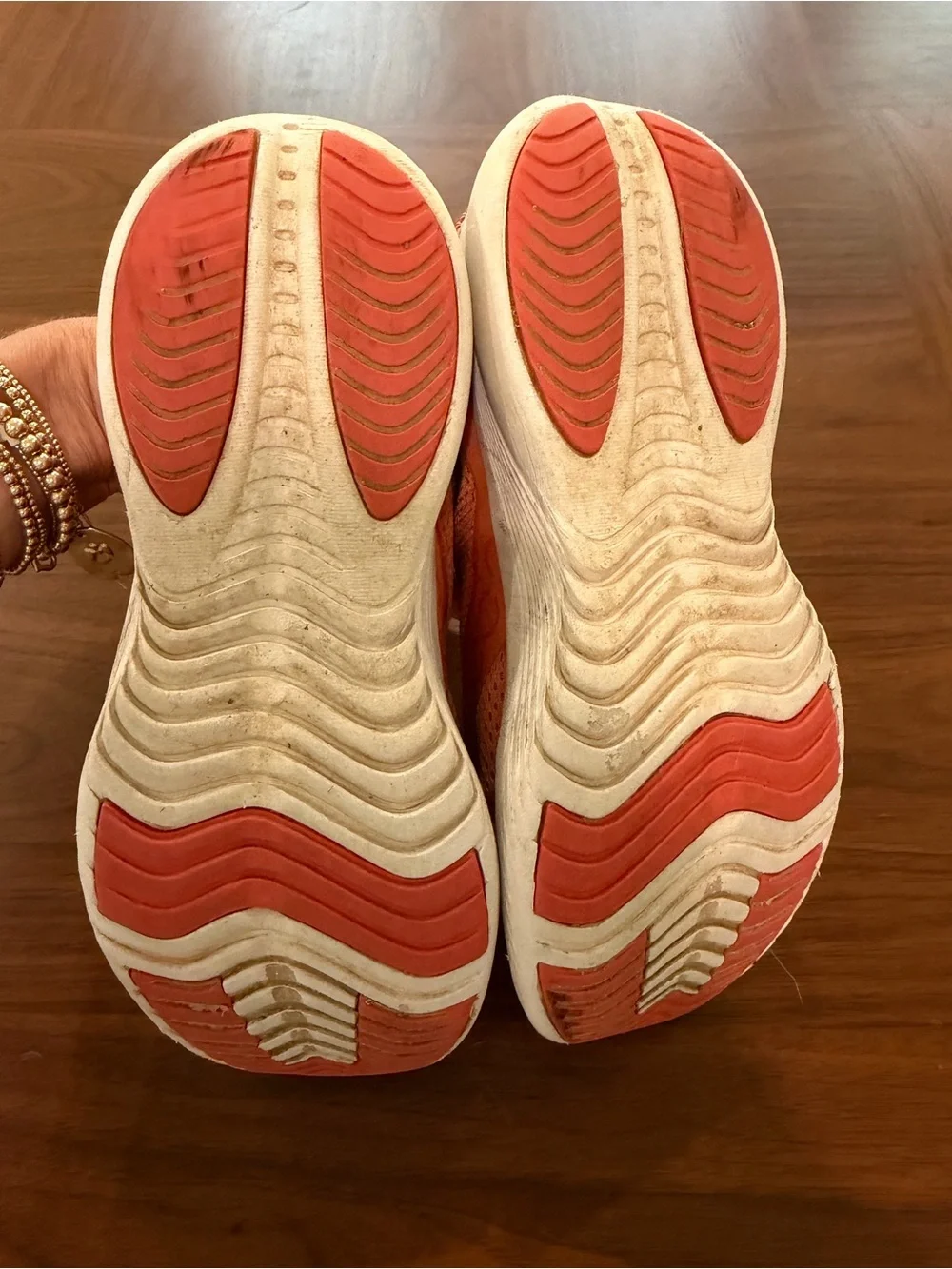 Girls Saucony Orange Athletic Shoes Sneakers Size 3.5